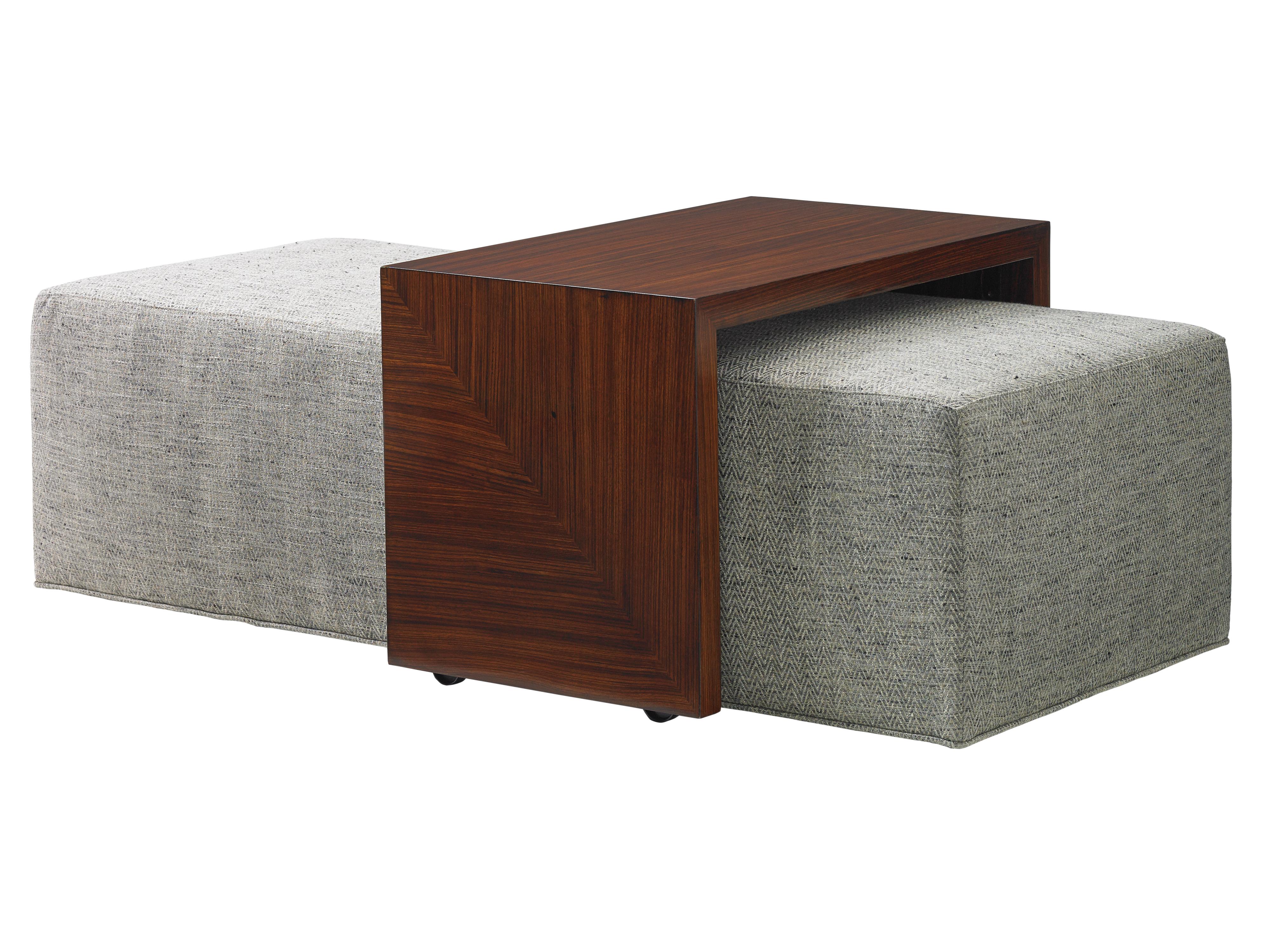 Lexington TAKE FIVE Broadway Cocktail Ottoman with Sliding Wood Tray